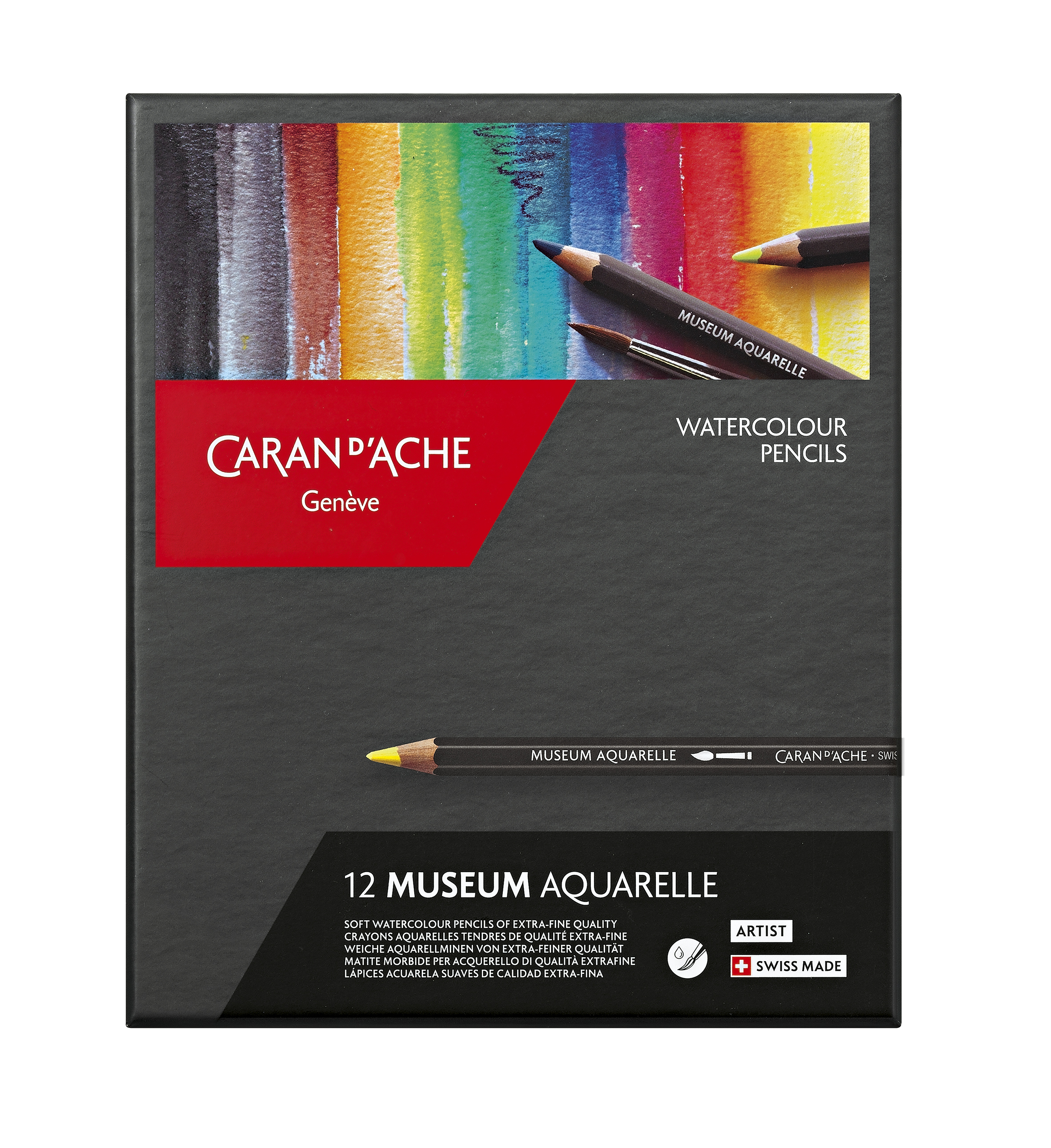 Caran d'Ache Museum Aquarelle 12er Set Kartonschachtel mit 12 Farben Caran d'Ache Museum Aquarelle 12er Set Kartonschachtel mit 12 Farben