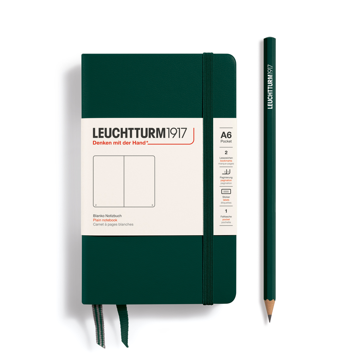 Leuchtturm Notizbuch Classic Pocket A6 Hardcover 