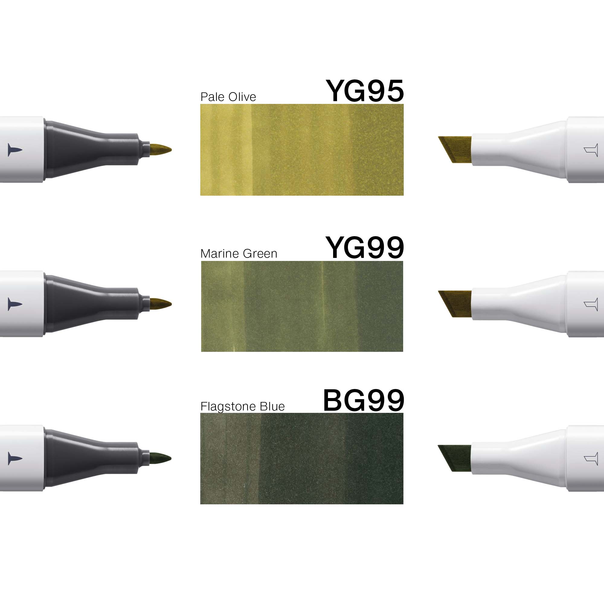 Copic Classic Designer Collection Set Deep Forest Tints