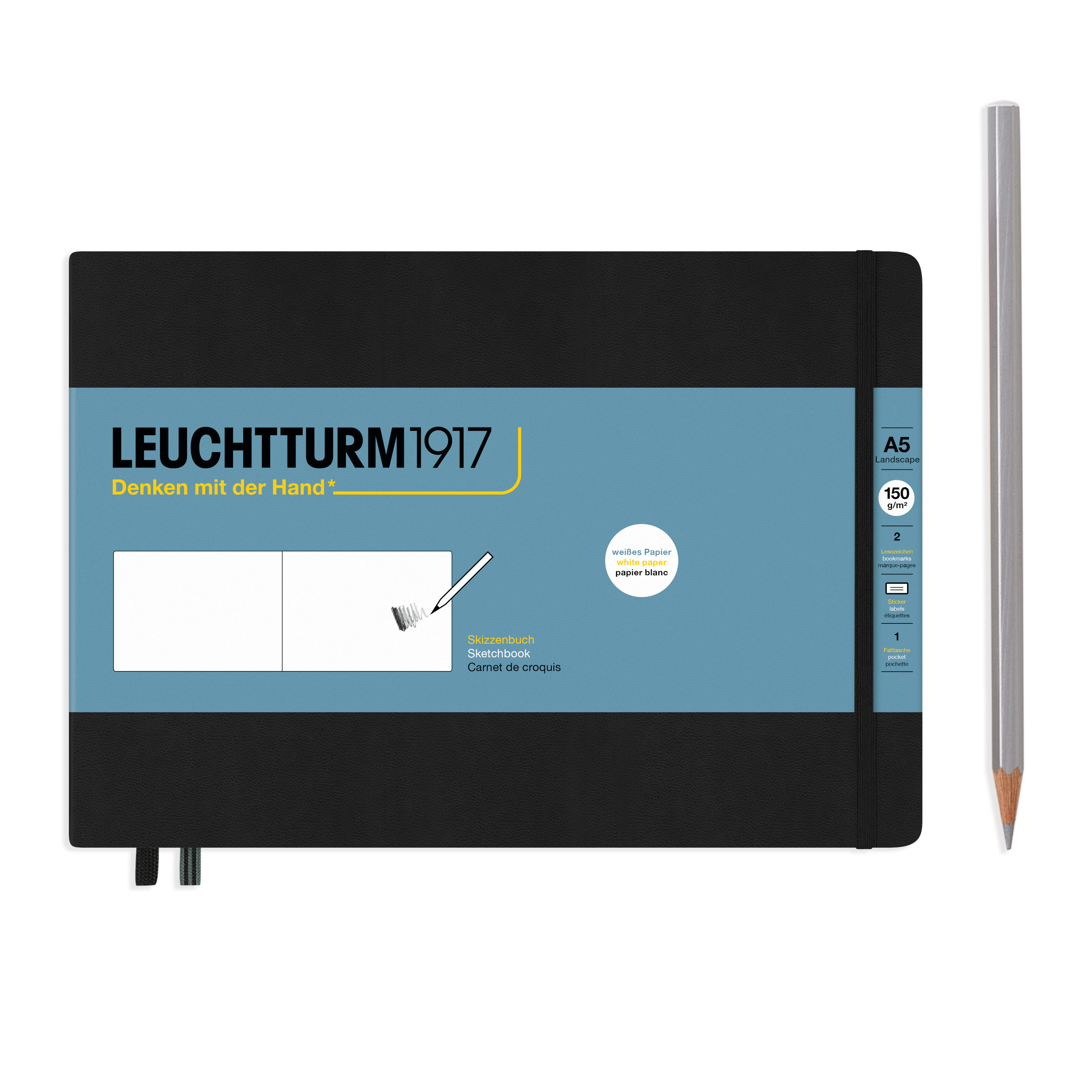 Leuchtturm Skizzenbuch Medium quer (A5)