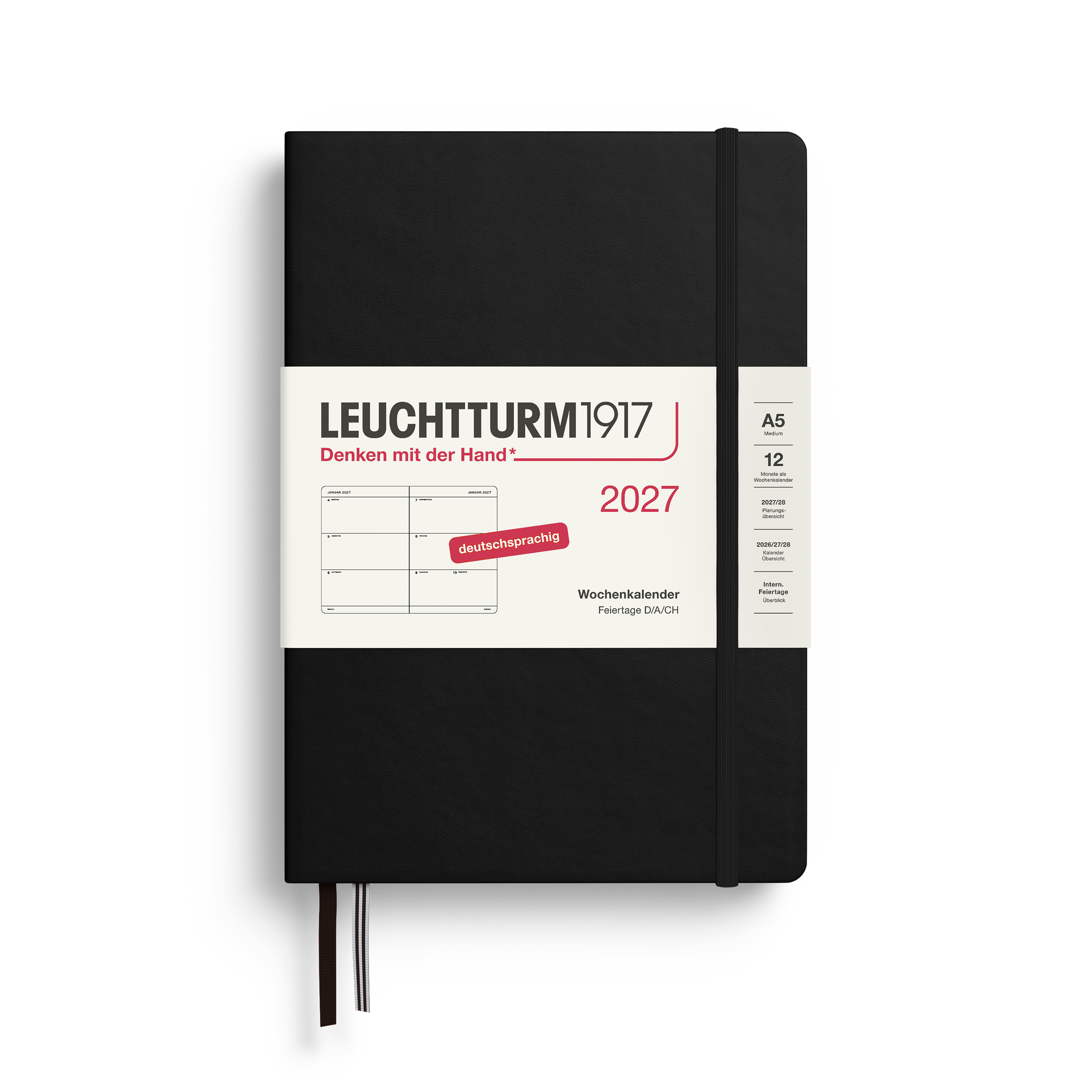 Leuchtturm Wochenkalender Medium (A5) 2027 