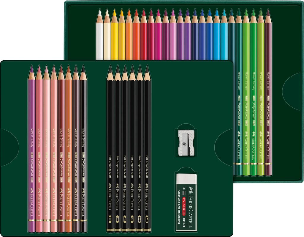 Faber-Castell Geschenkset Polychromos & Graphite matt 40 tlg 