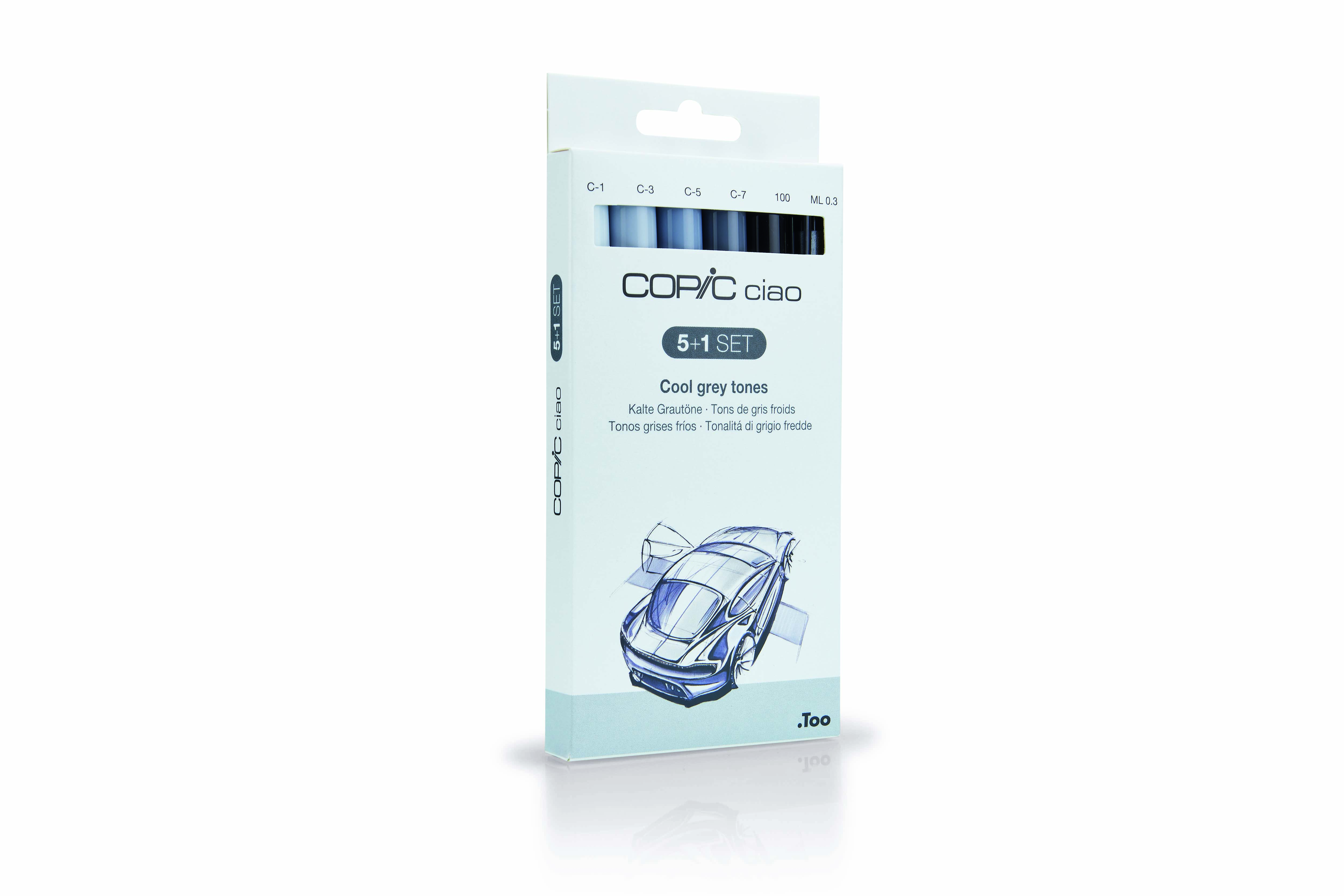 Copic Ciao 5+1 Set Grey Tones