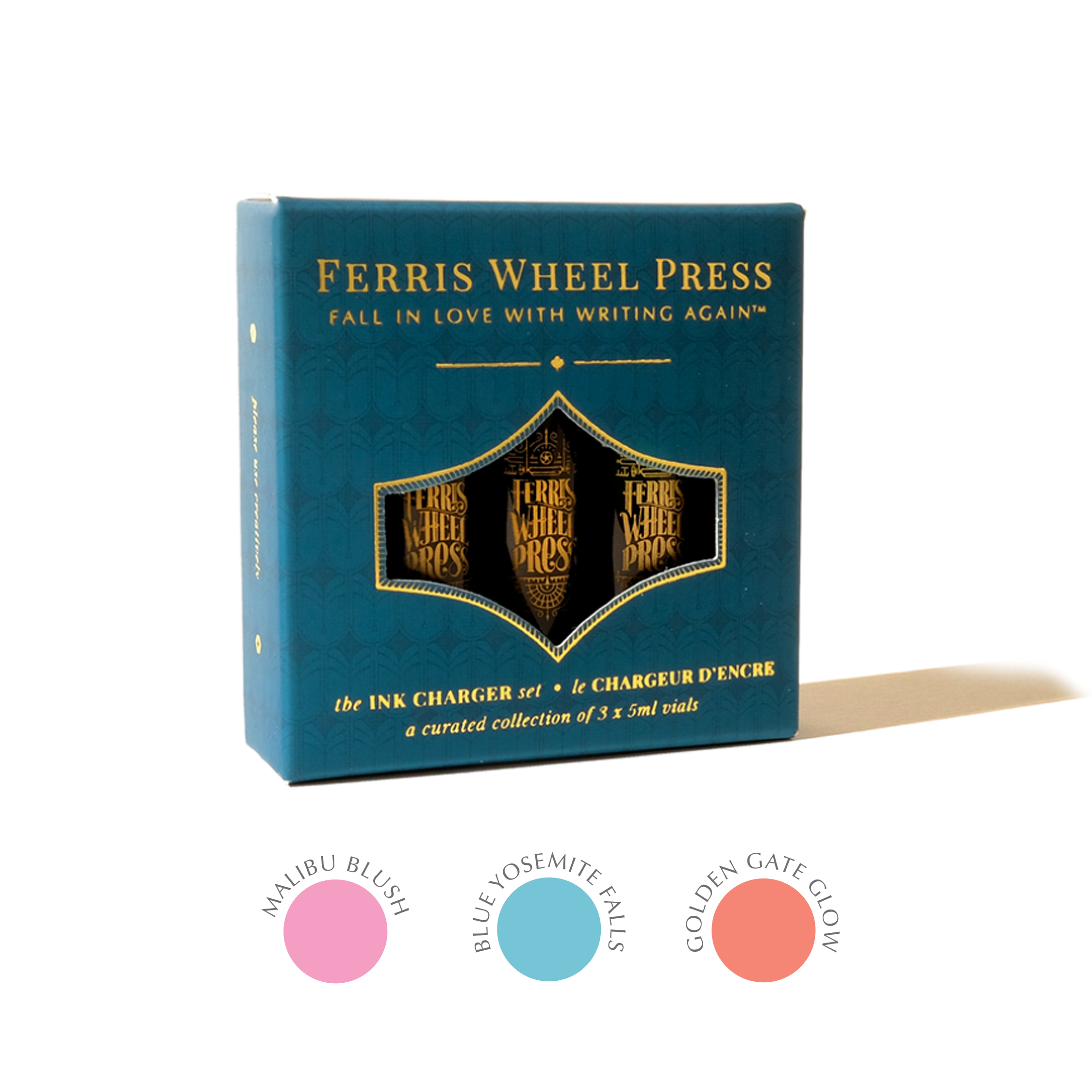 Ferris Wheel Press Ink Charger Set 3 x 5ml Ink Chargers 