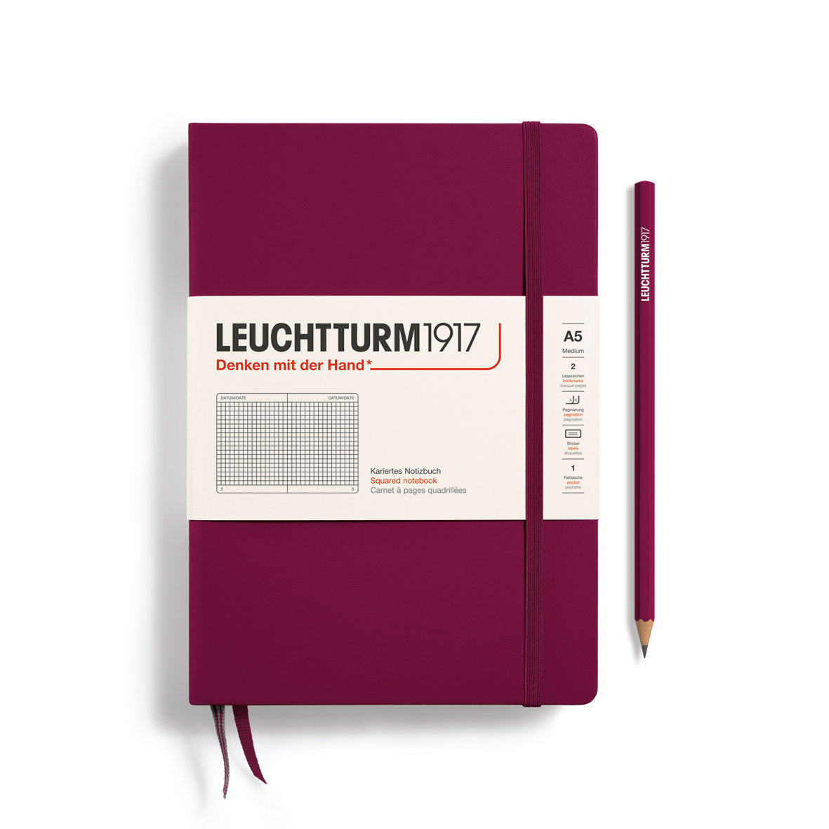 Leuchtturm Notizbuch Classic Medium A5 Hardcover 