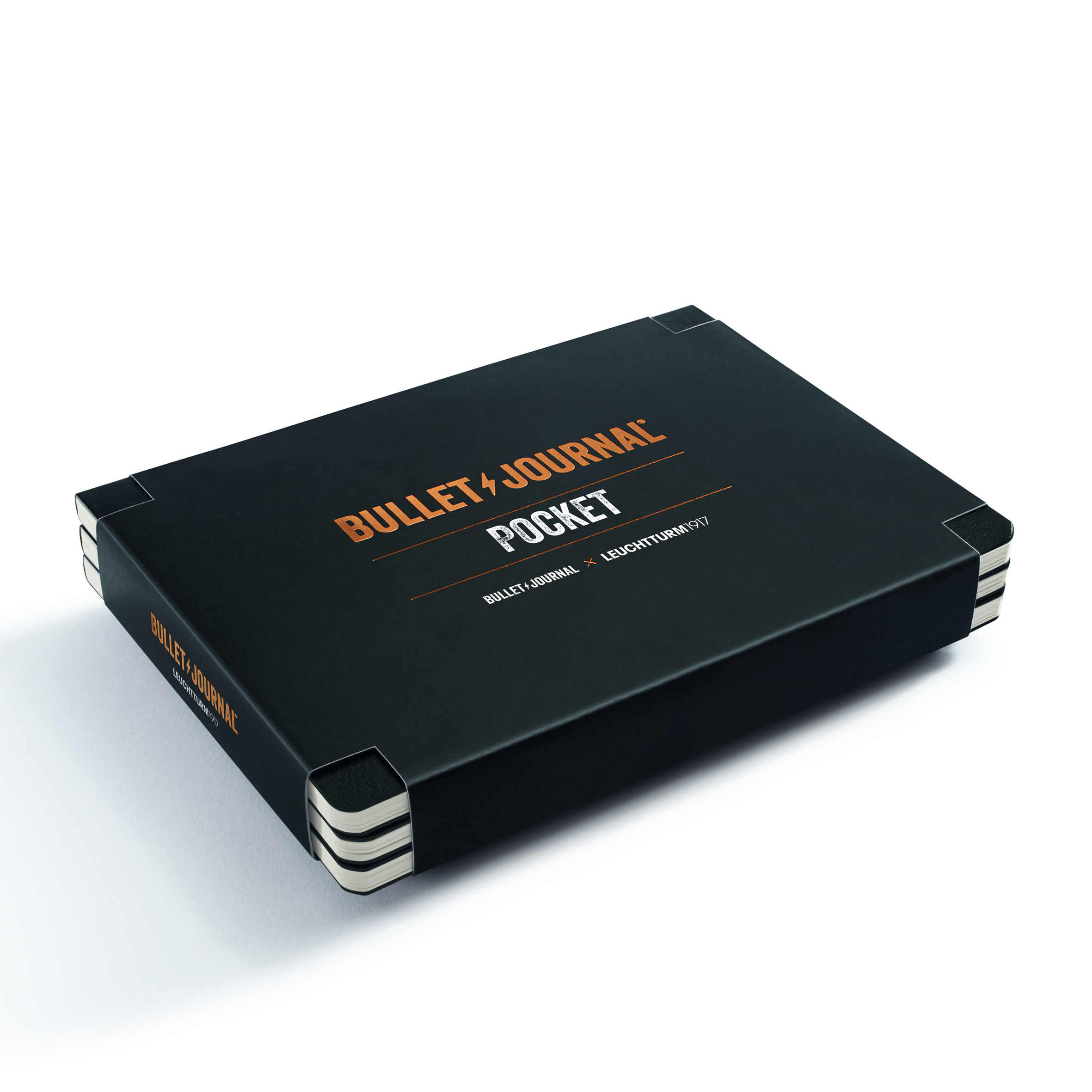 Leuchtturm Bullet Journal Pocket Schwarz 3er Pack