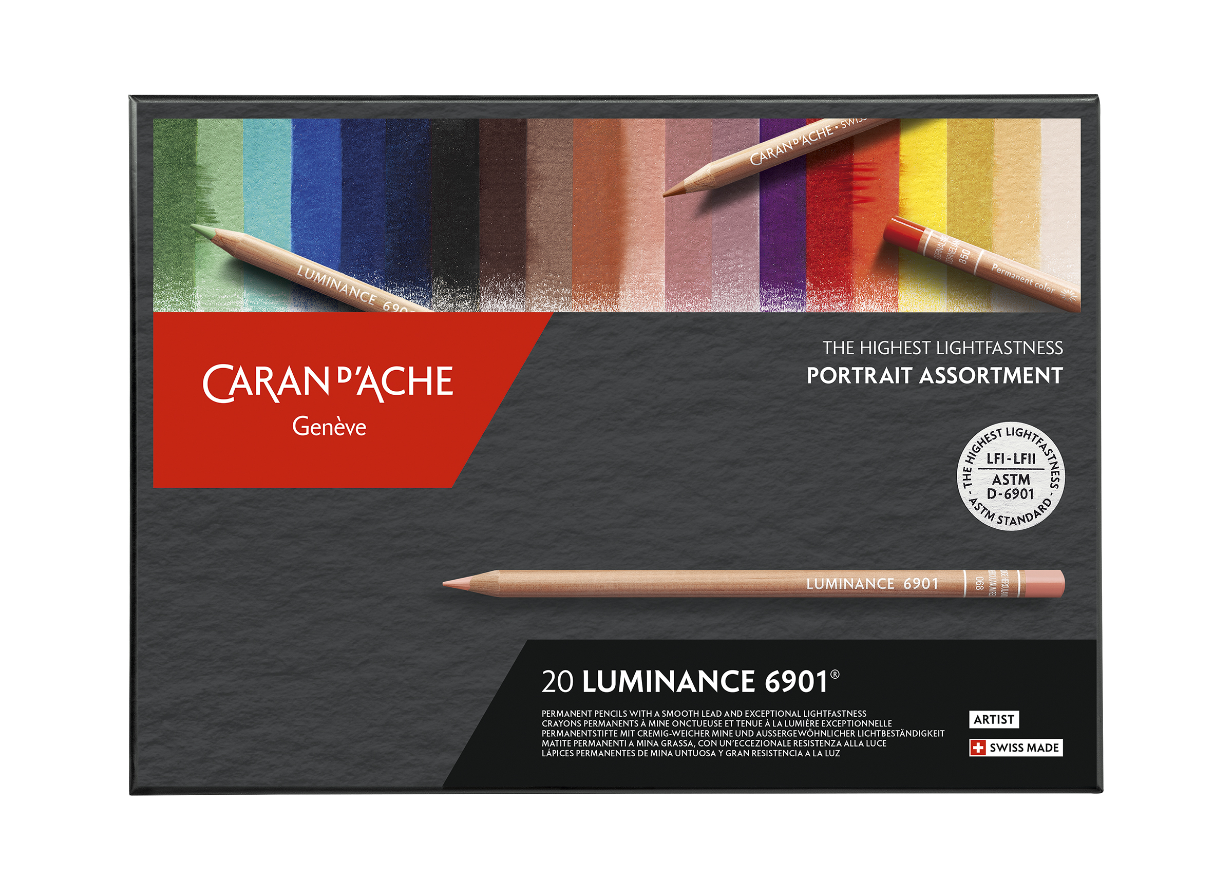 Caran d'Ache Luminance 6901 20 Portrait Set 20 neue Farben FSC zertifiziertes Holz Caran d'Ache Luminance 6901 20 Portrait Set 20 neue Farben FSC zertifiziertes Holz