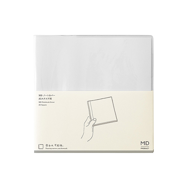 MD Notebook Cover A5 Square Clear 