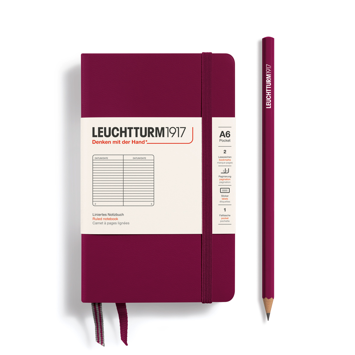 Leuchtturm Notizbuch Classic Pocket A6 Hardcover 