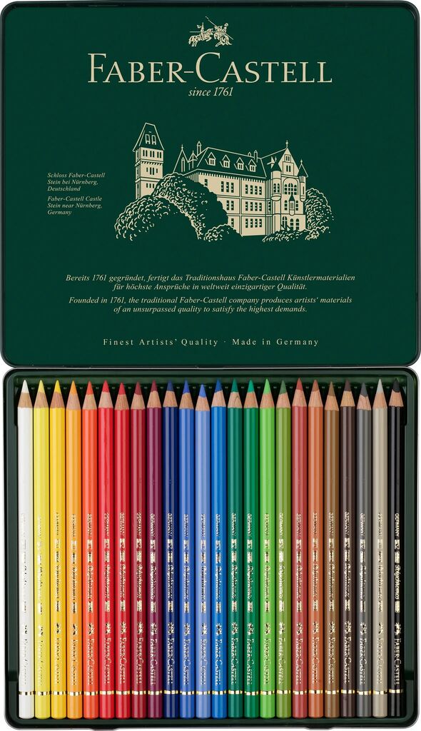 Faber-Castell Polychromos Farbstift 24er Metalletui 