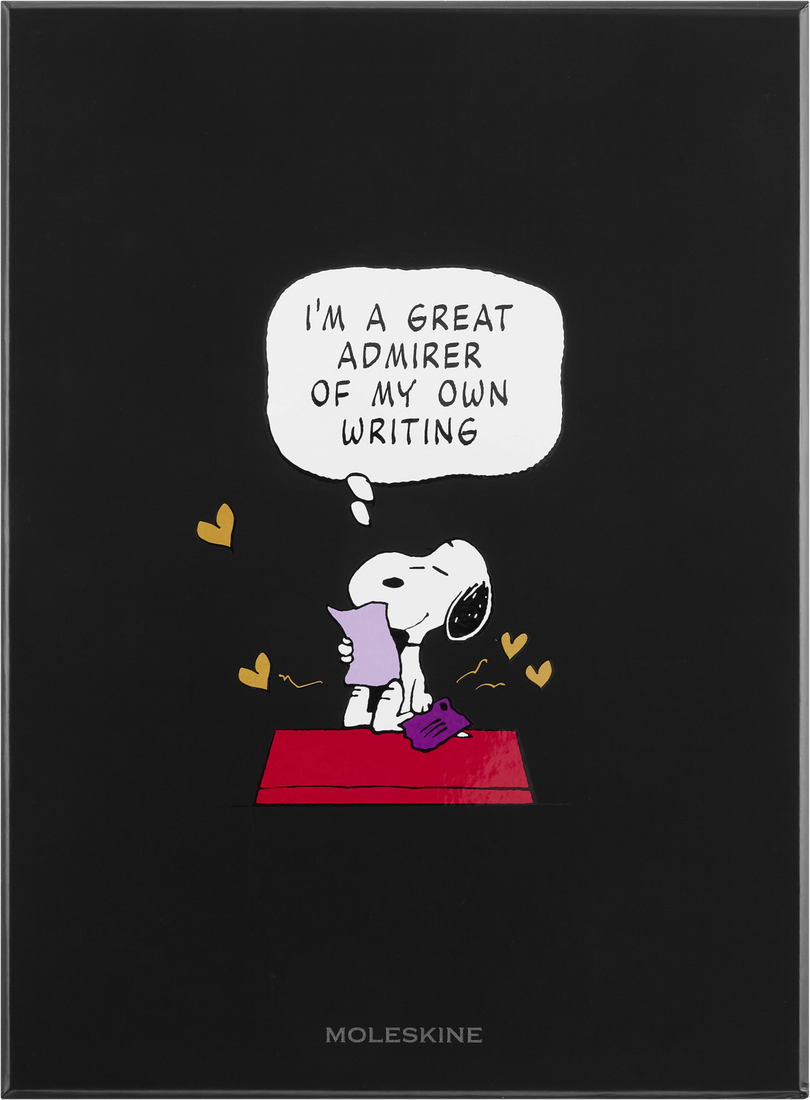 Moleskine x Peanuts Set Notebook + 12 Stifte + Box + Spitzer