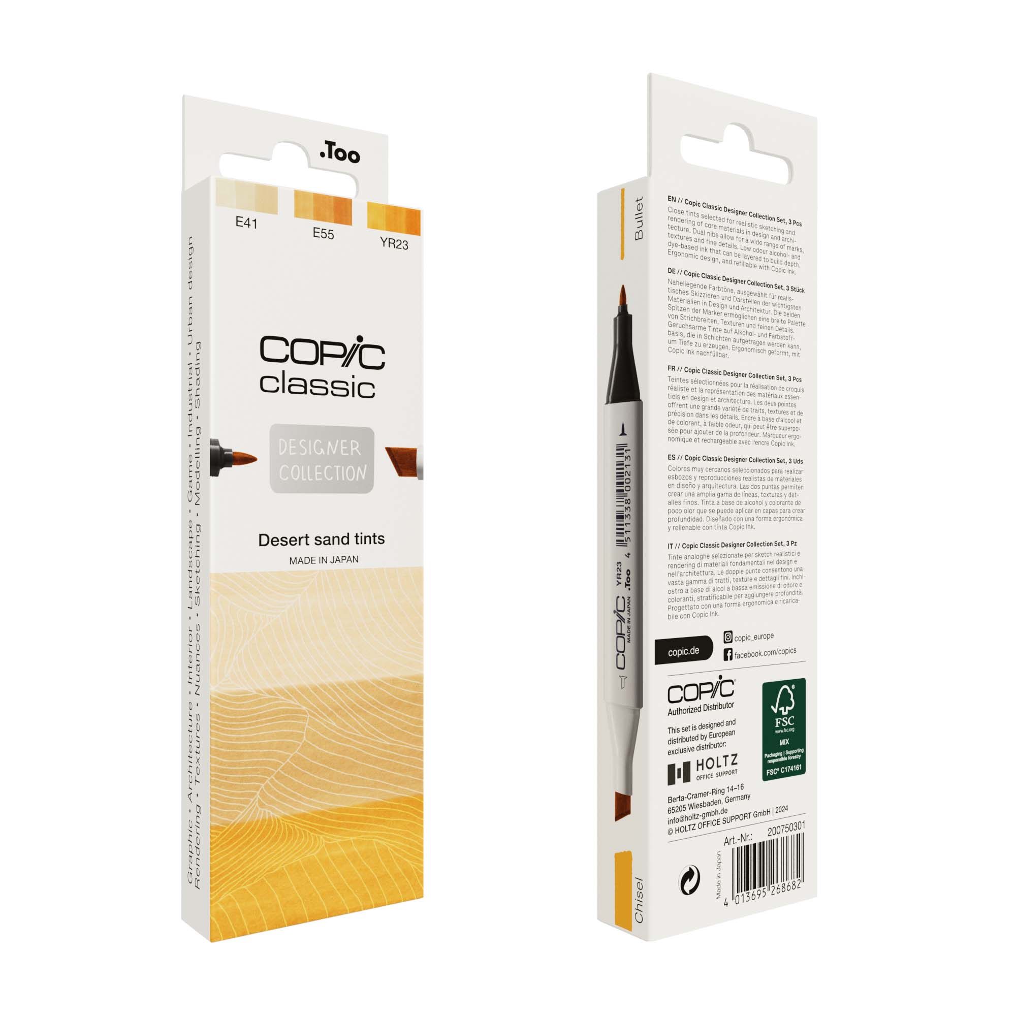 Copic Classic Designer Collection Set Desert Sand Tints