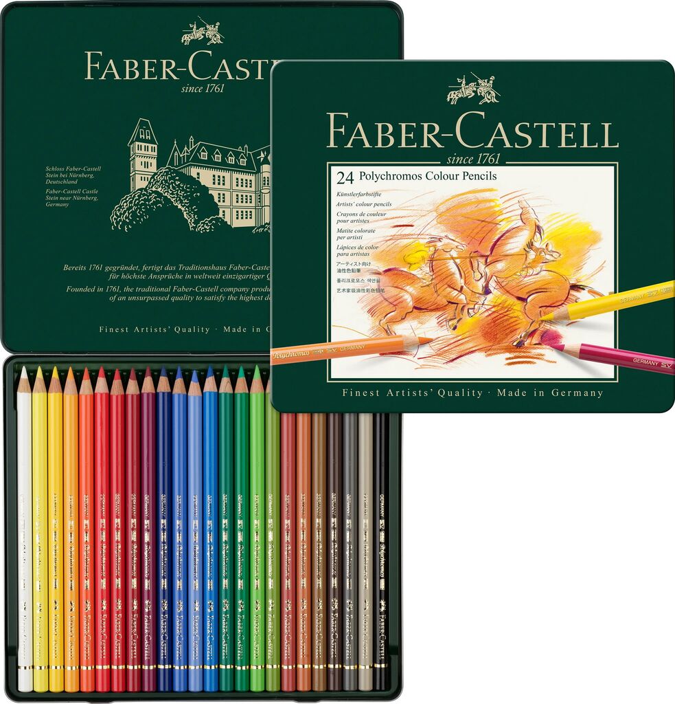Faber-Castell Polychromos Farbstift 24er Metalletui 