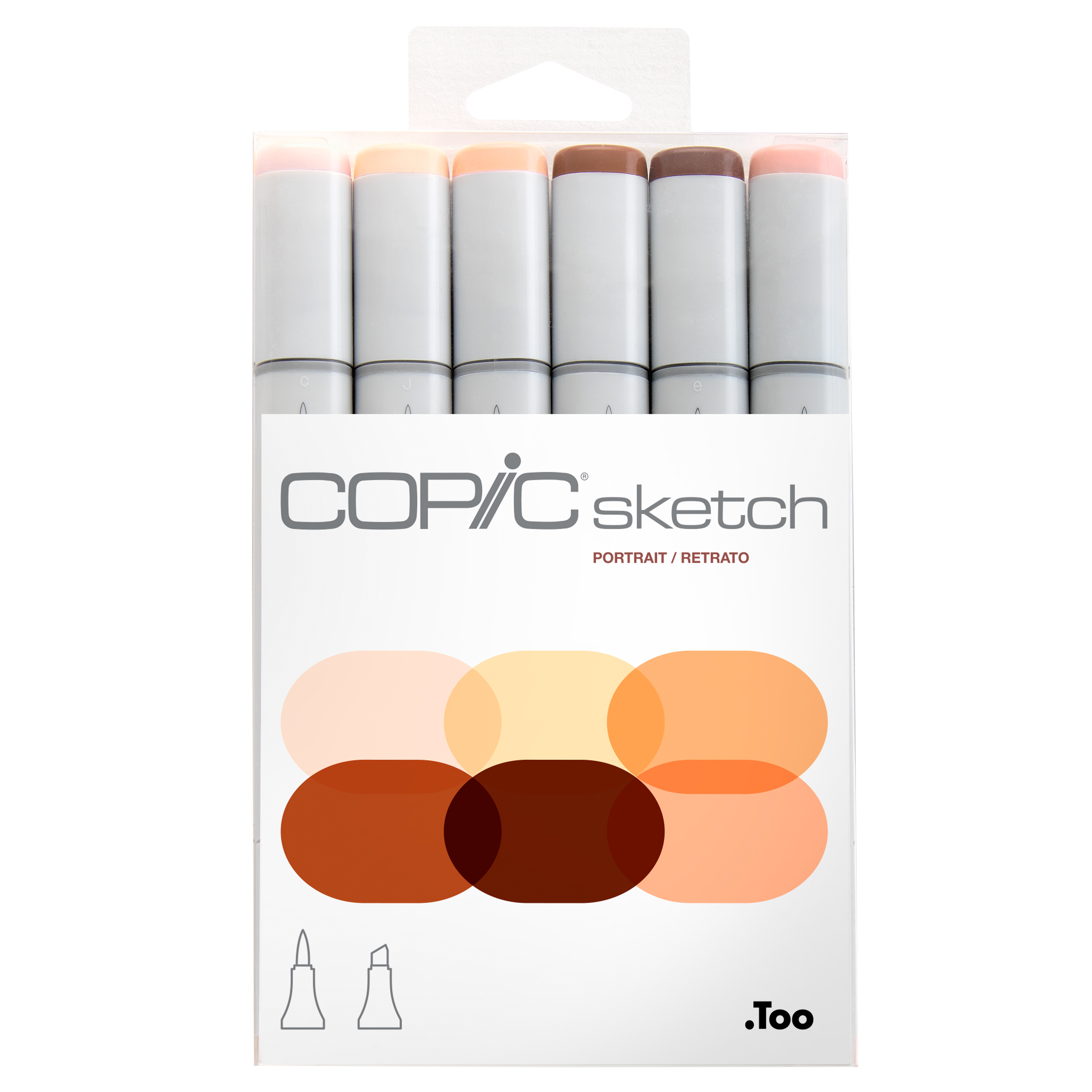 Copic Sketch Set Portrait enthält 6 Copic Sketch