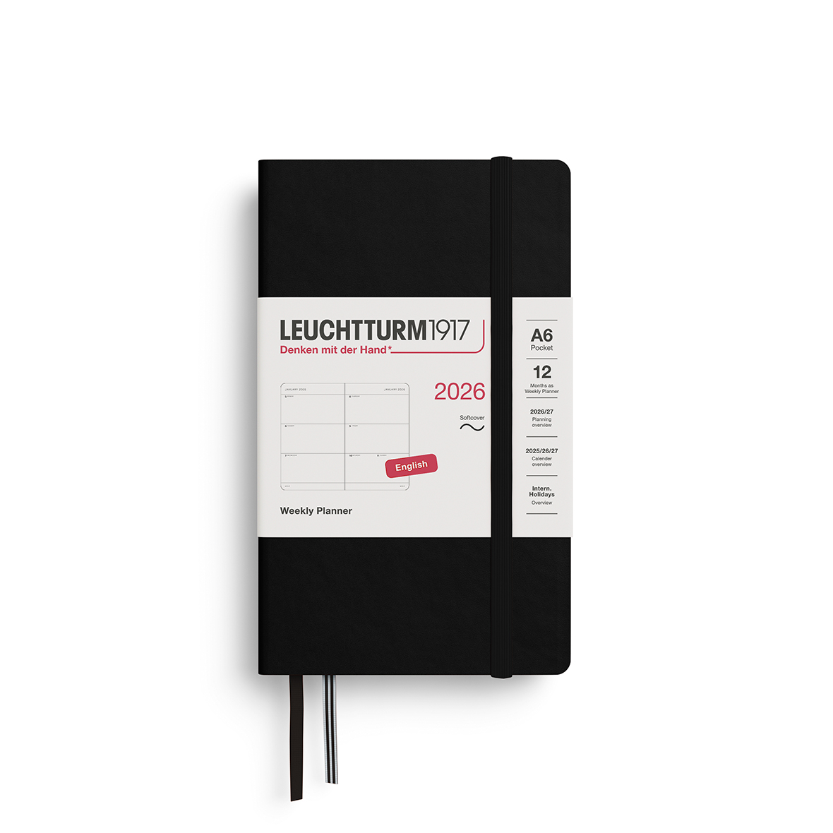 Leuchtturm Wochenkalender Pocket (A6) Softcover 2027 