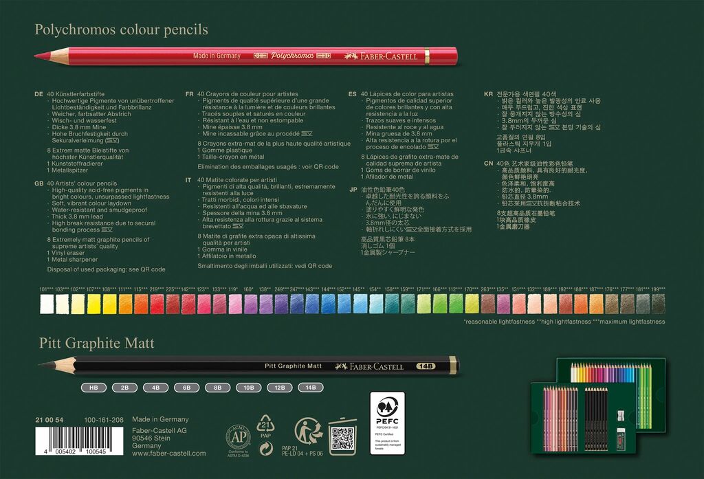 Faber-Castell Geschenkset Polychromos & Graphite matt 50 tlg 