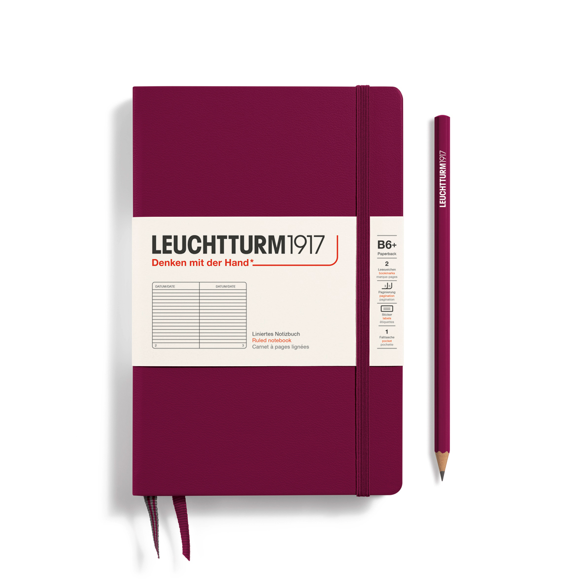 Leuchtturm Notizbuch Classic Paperback B6+ Hardcover 