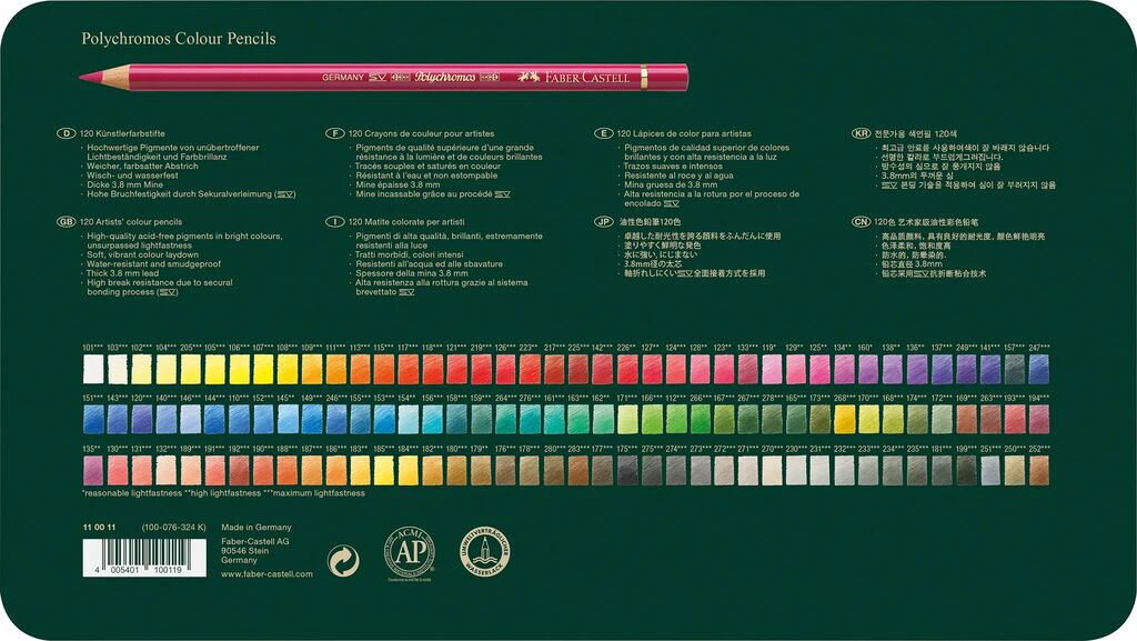 Faber-Castell Polychromos Farbstift 120er Metalletui 