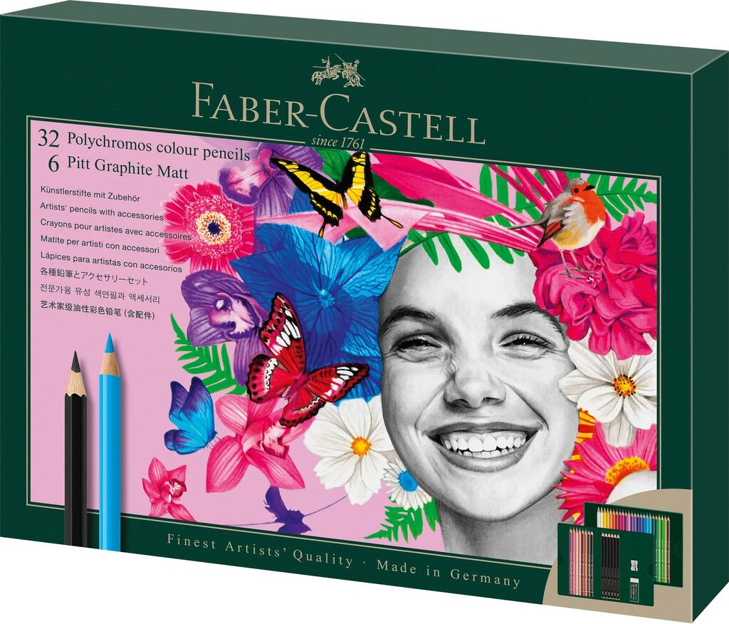 Faber-Castell Geschenkset Polychromos & Graphite matt 40 tlg 