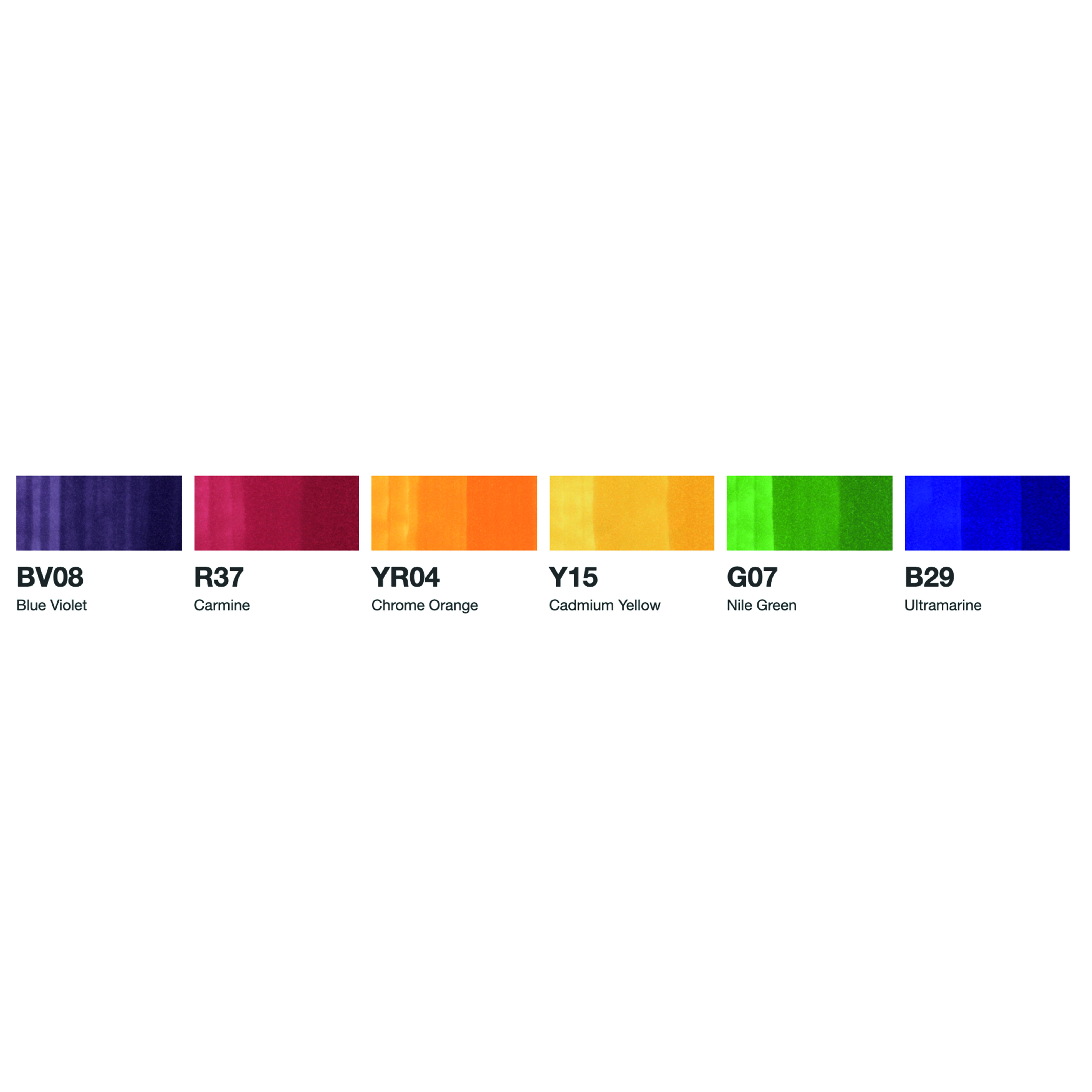 Copic Ciao Set Primary enthält 6 Copic Ciao